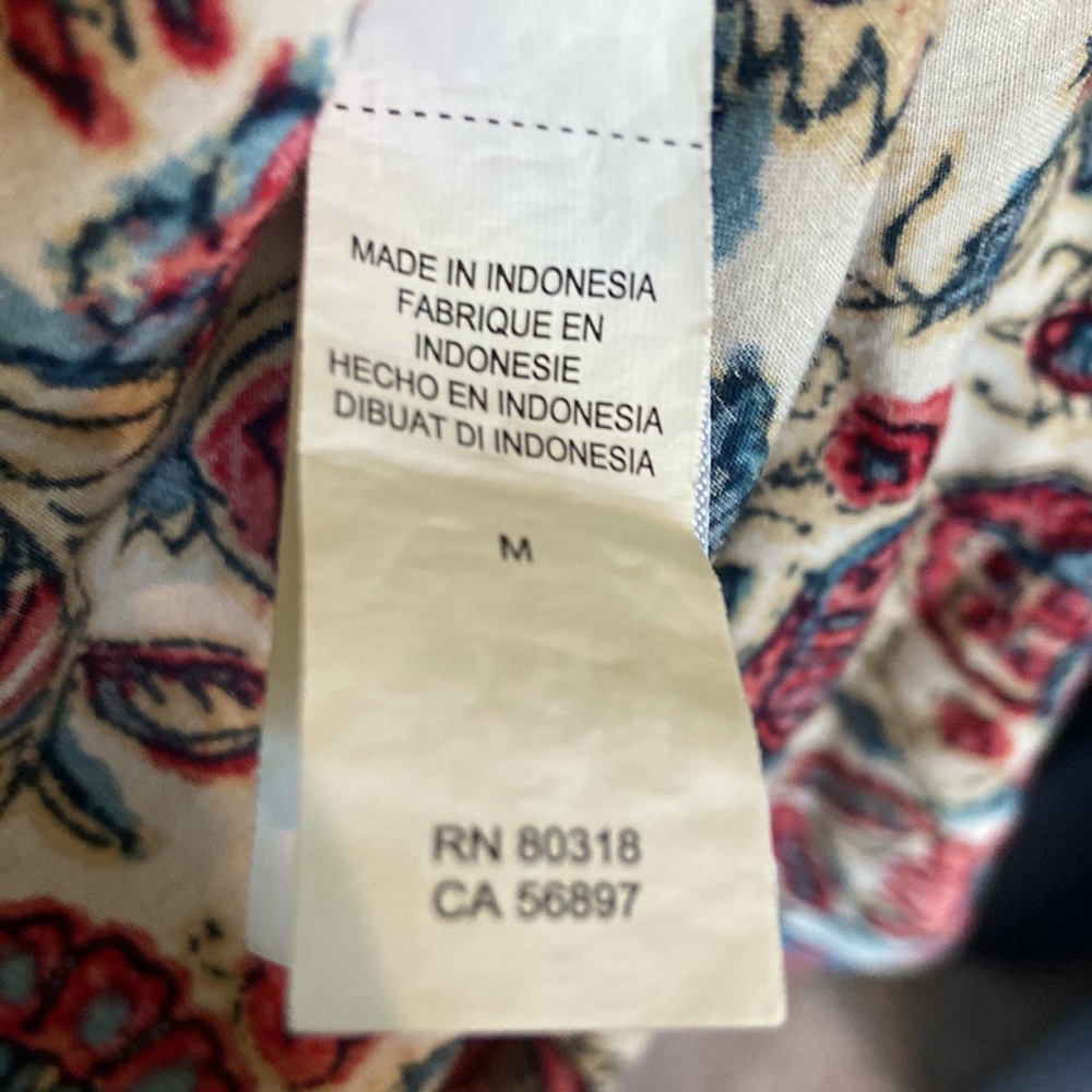 Lucky Women’s Komono Paisley print EUC Size M Cute, fun lightweight material - Picture 7 of 13
